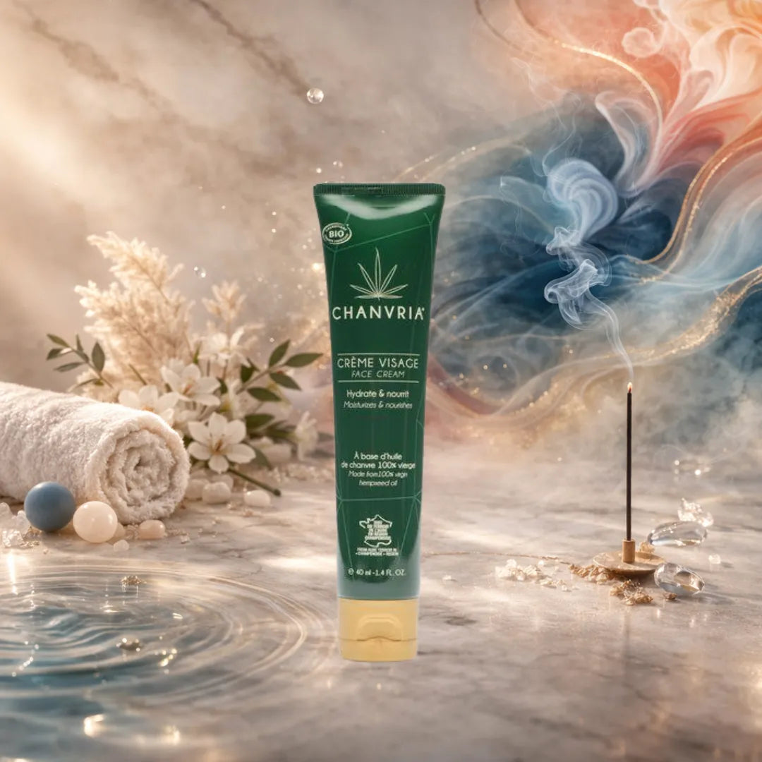 crème visage au chanvre Chanvria soin hydratant pour une peau équilibrée