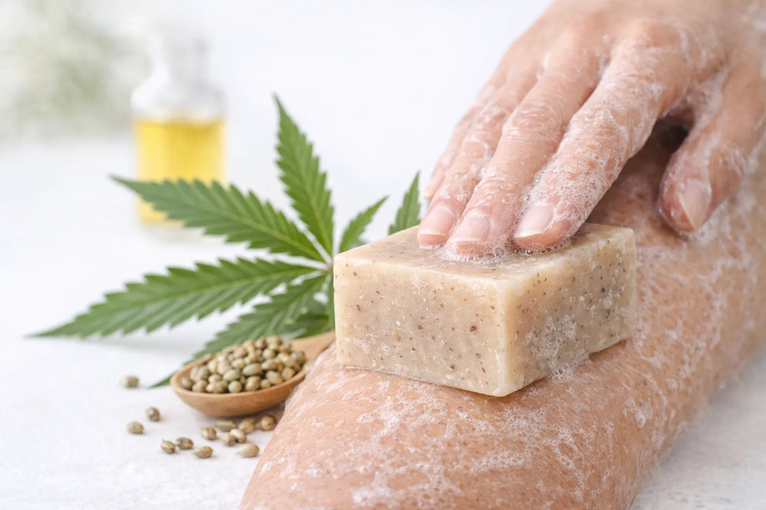 exfoliation naturelle peau savon exfoliant chanvre bio