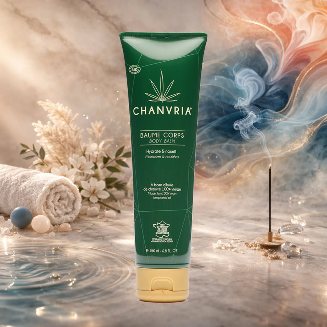 comment utiliser le baume corps au chanvre Chanvria selon les saisons soin corps naturel